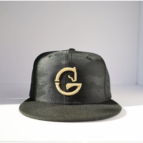 New Era Black Camo & Gold