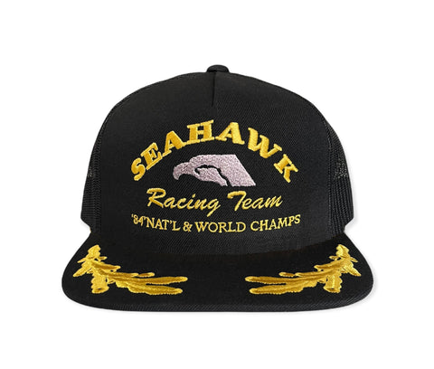 Seahawk Racing Team 80s Retro Hat as seen on netflix series cocaine cowboys Willy Falcon